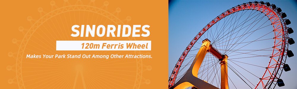 Sinorides Manufacturer 120m Ferris Wheel For Sale