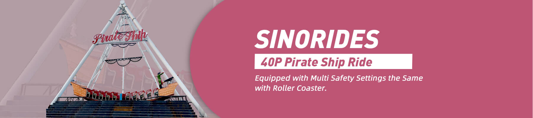Sinorides Quality 40P Pirate Ship Rides For Sale